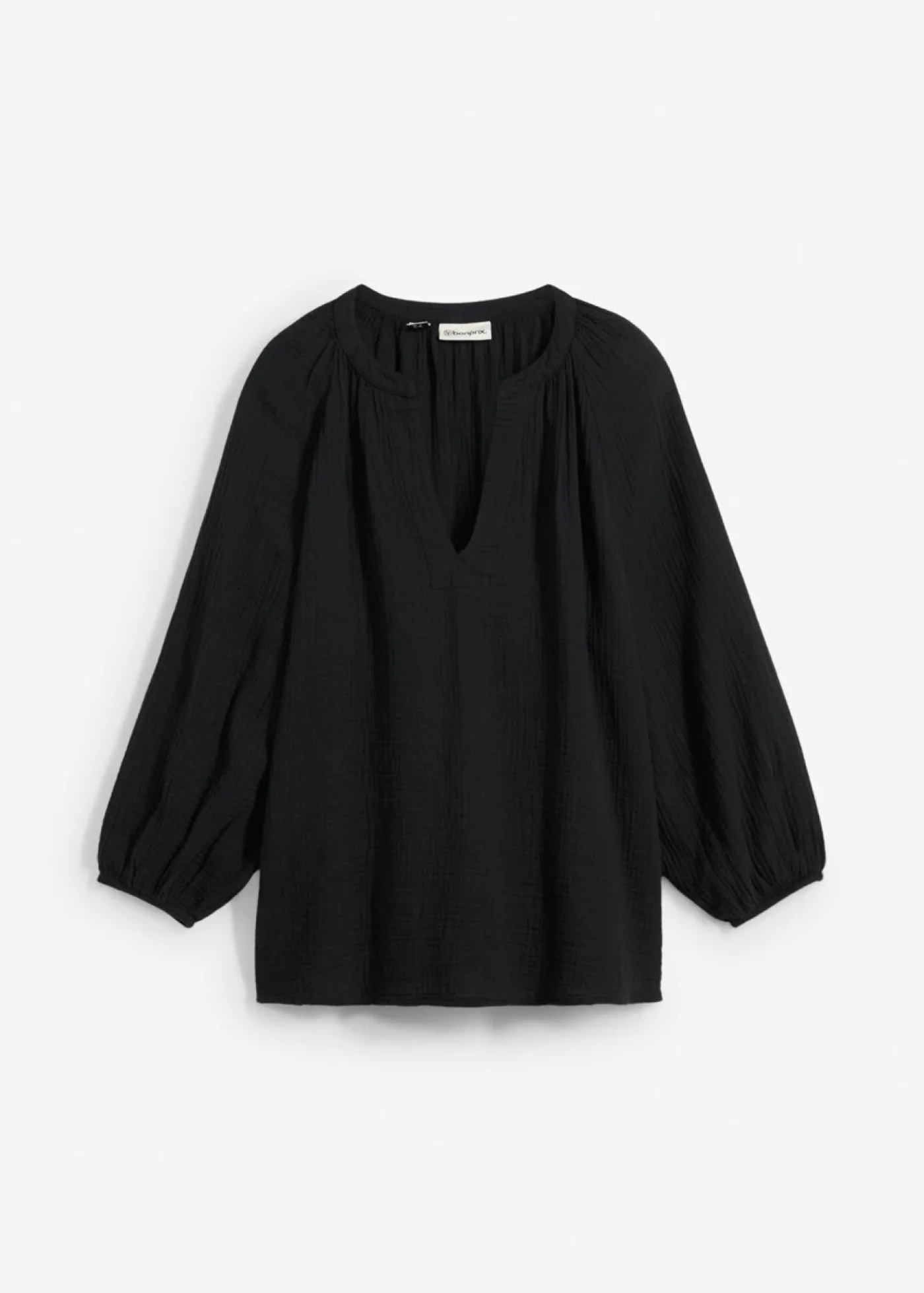 Outlet Blusa holgada de muselina Mujer Camisas Y Blusas|Novedades