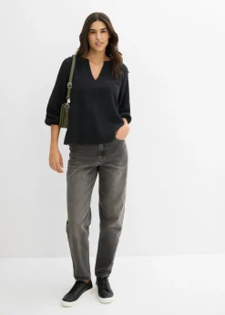 Outlet Blusa holgada de muselina Mujer Camisas Y Blusas|Novedades