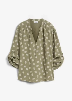 Online Blusa holgada de muselina vaporosa Mujer Camisas Y Blusas