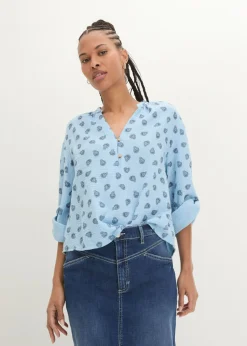 Online Blusa holgada de muselina vaporosa Mujer Camisas Y Blusas