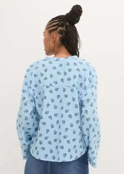 Online Blusa holgada de muselina vaporosa Mujer Camisas Y Blusas