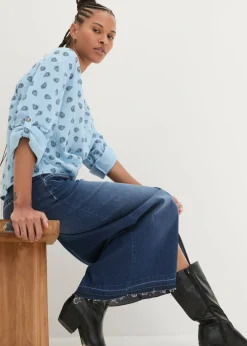 Online Blusa holgada de muselina vaporosa Mujer Camisas Y Blusas