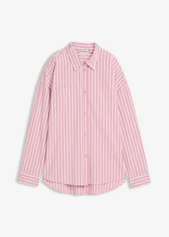 Outlet Blusa holgada de popelín de algodón Mujer Camisas Y Blusas|Novedades