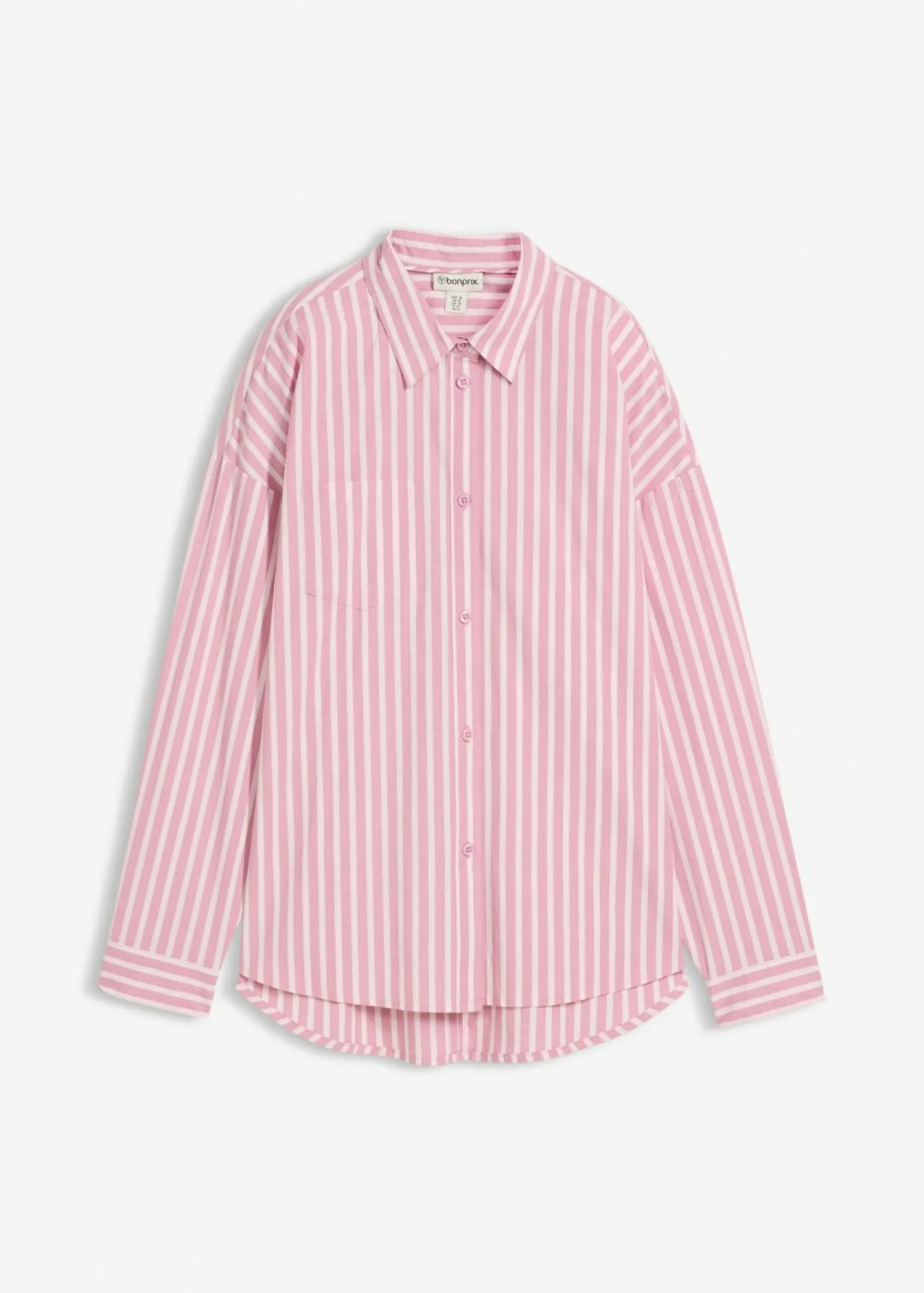 Outlet Blusa holgada de popelín de algodón Mujer Camisas Y Blusas|Novedades