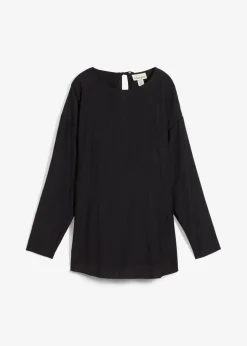 Hot Blusa holgada tipo túnica de mezcla de viscosa arrugada con estructura Mujer Conjuntos De Ropa|Esenciales