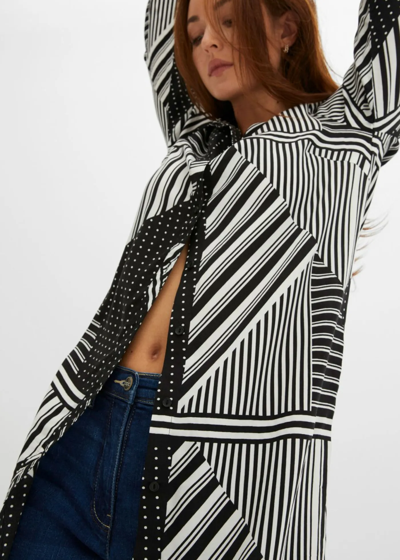 Outlet Blusa larga Mujer Camisas Y Blusas