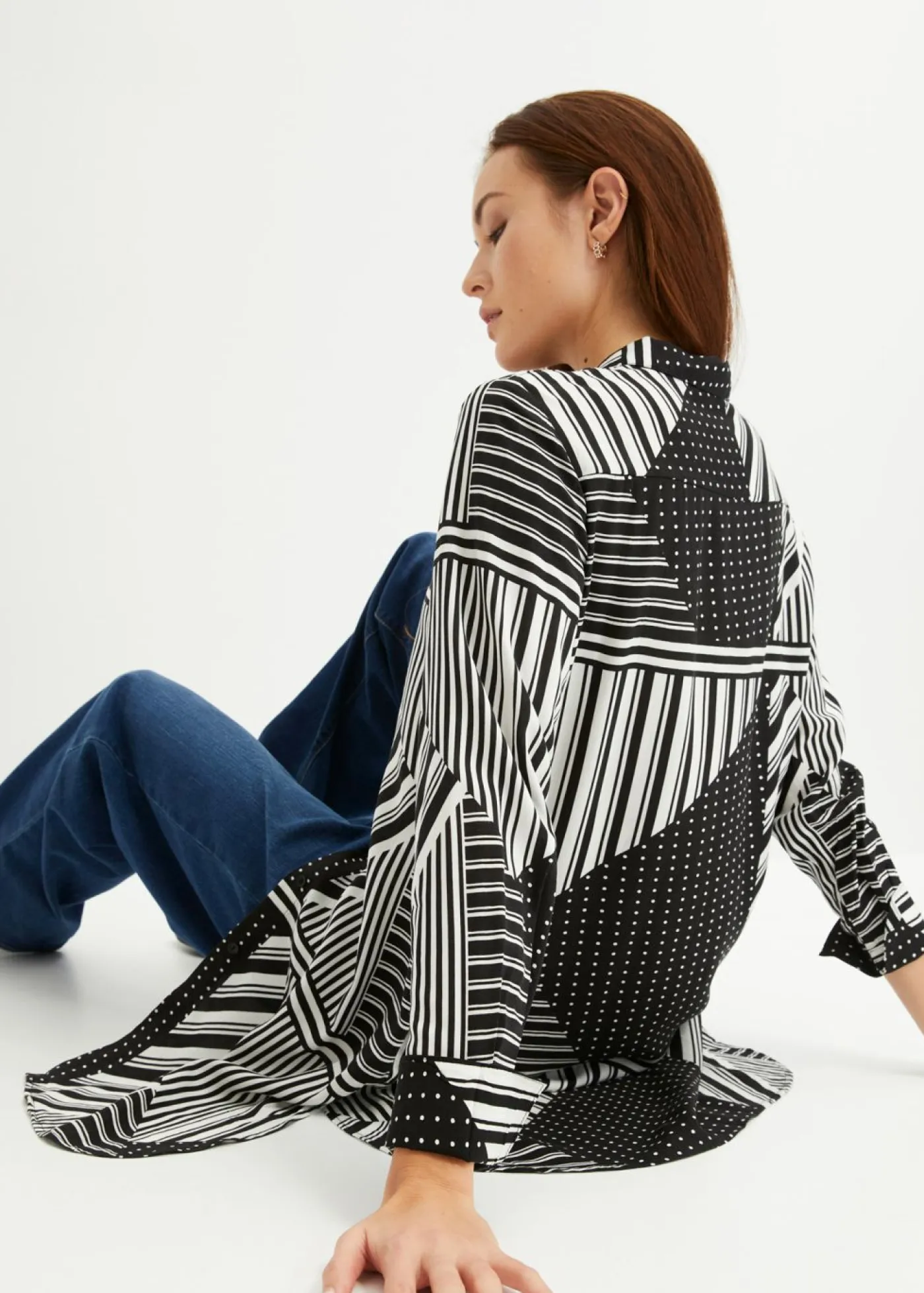 Outlet Blusa larga Mujer Camisas Y Blusas