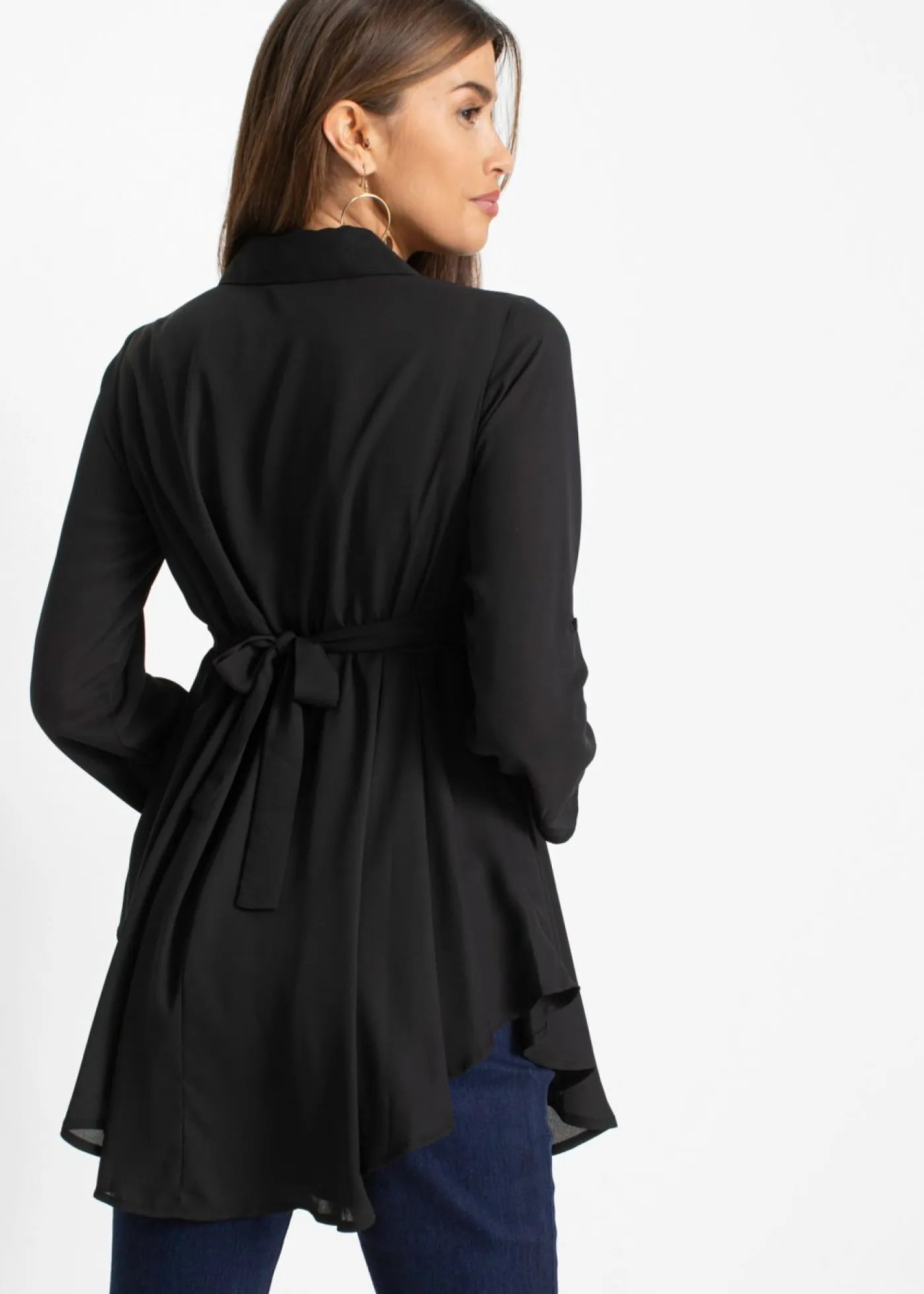 Online Blusa larga Mujer Camisas Y Blusas