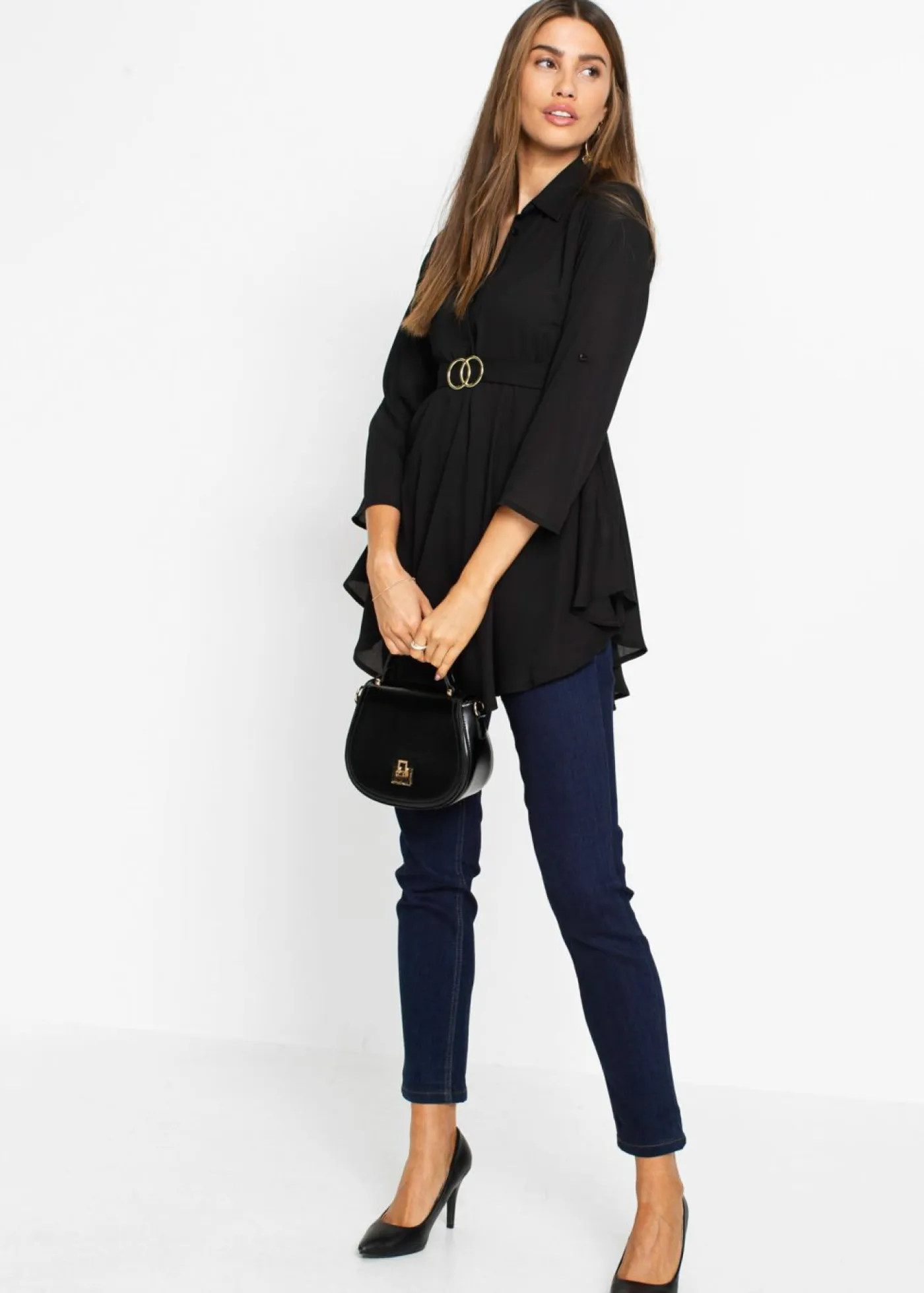 Online Blusa larga Mujer Camisas Y Blusas