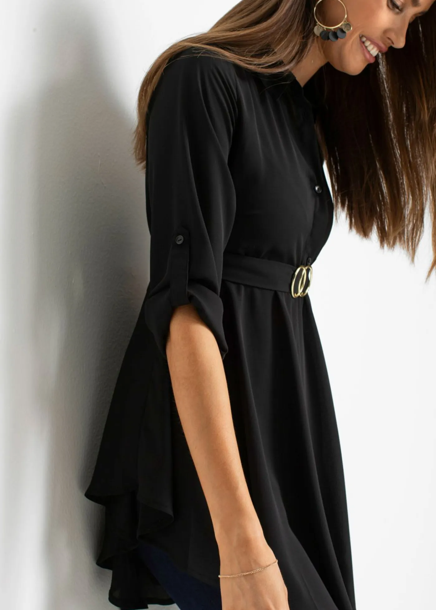 Online Blusa larga Mujer Camisas Y Blusas
