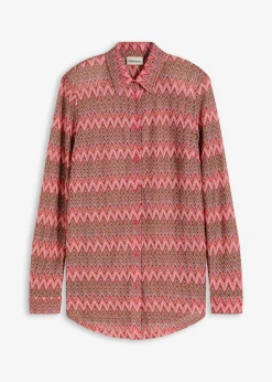 Online Blusa larga con aspecto de ganchillo Mujer Conjuntos De Ropa|Camisas Y Blusas