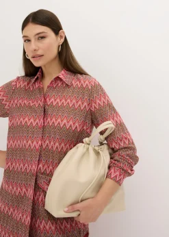 Online Blusa larga con aspecto de ganchillo Mujer Conjuntos De Ropa|Camisas Y Blusas