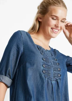 Best Blusa larga con corte en A Mujer Camisas Y Blusas