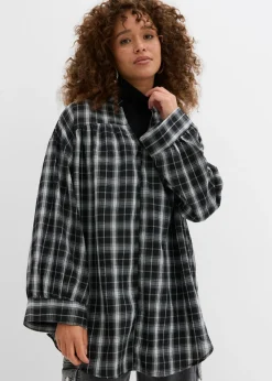 Outlet Blusa larga con corte holgado Mujer Camisas Y Blusas