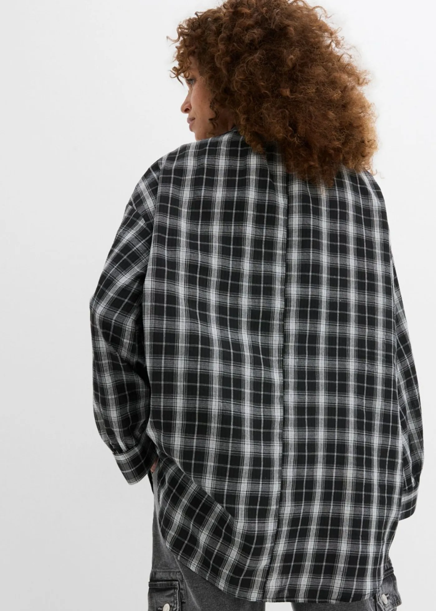 Outlet Blusa larga con corte holgado Mujer Camisas Y Blusas