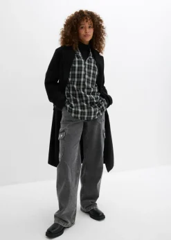 Outlet Blusa larga con corte holgado Mujer Camisas Y Blusas