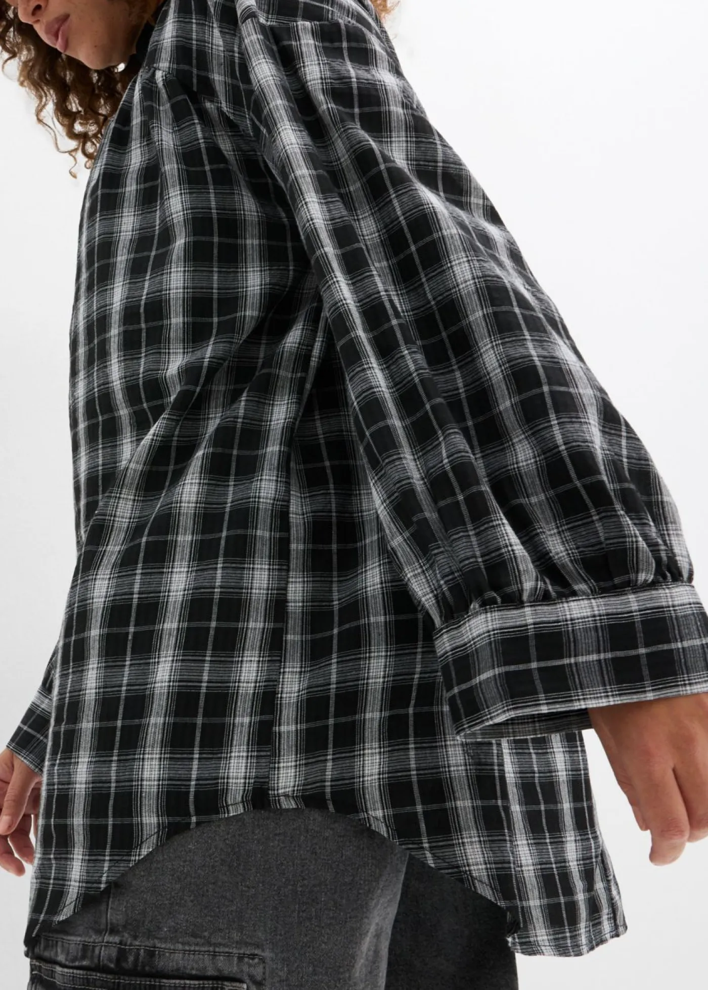 Outlet Blusa larga con corte holgado Mujer Camisas Y Blusas