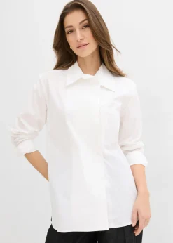 Hot Blusa larga con escote en V Mujer Camisas Y Blusas|Novedades
