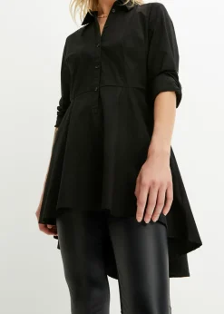 Online Blusa larga con volante Mujer Camisas Y Blusas