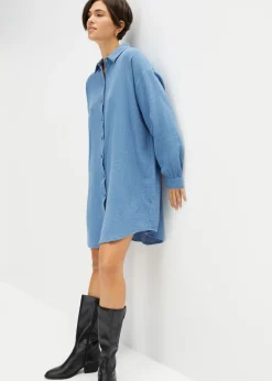 Outlet Blusa larga de muselina con corte holgado Mujer Camisas Y Blusas|Novedades