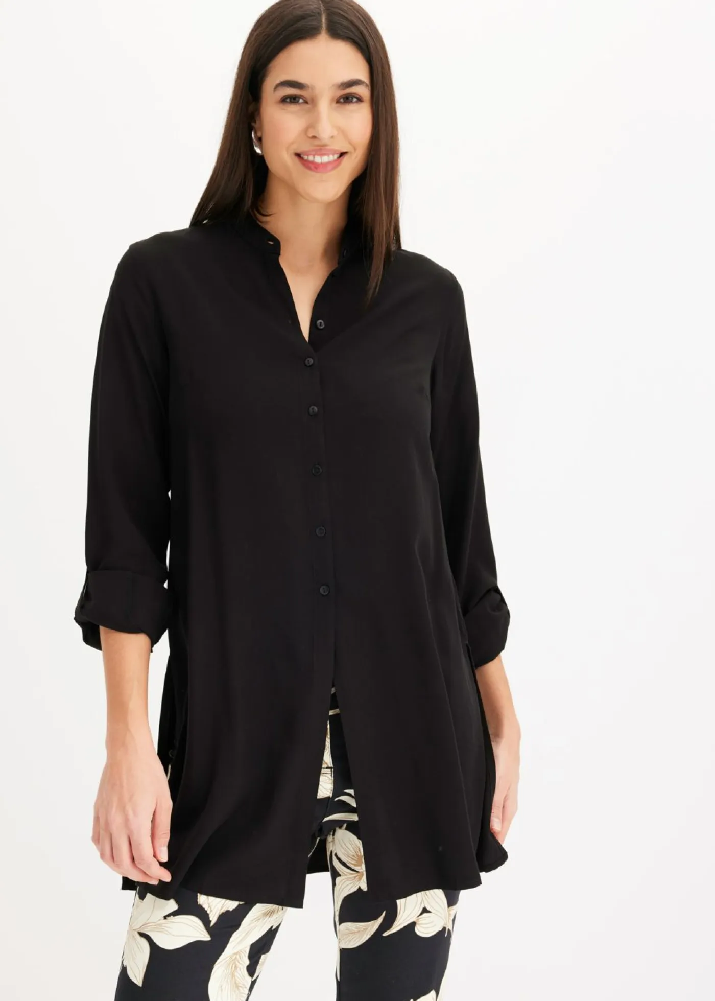 Discount Blusa larga de viscosa Mujer Camisas Y Blusas