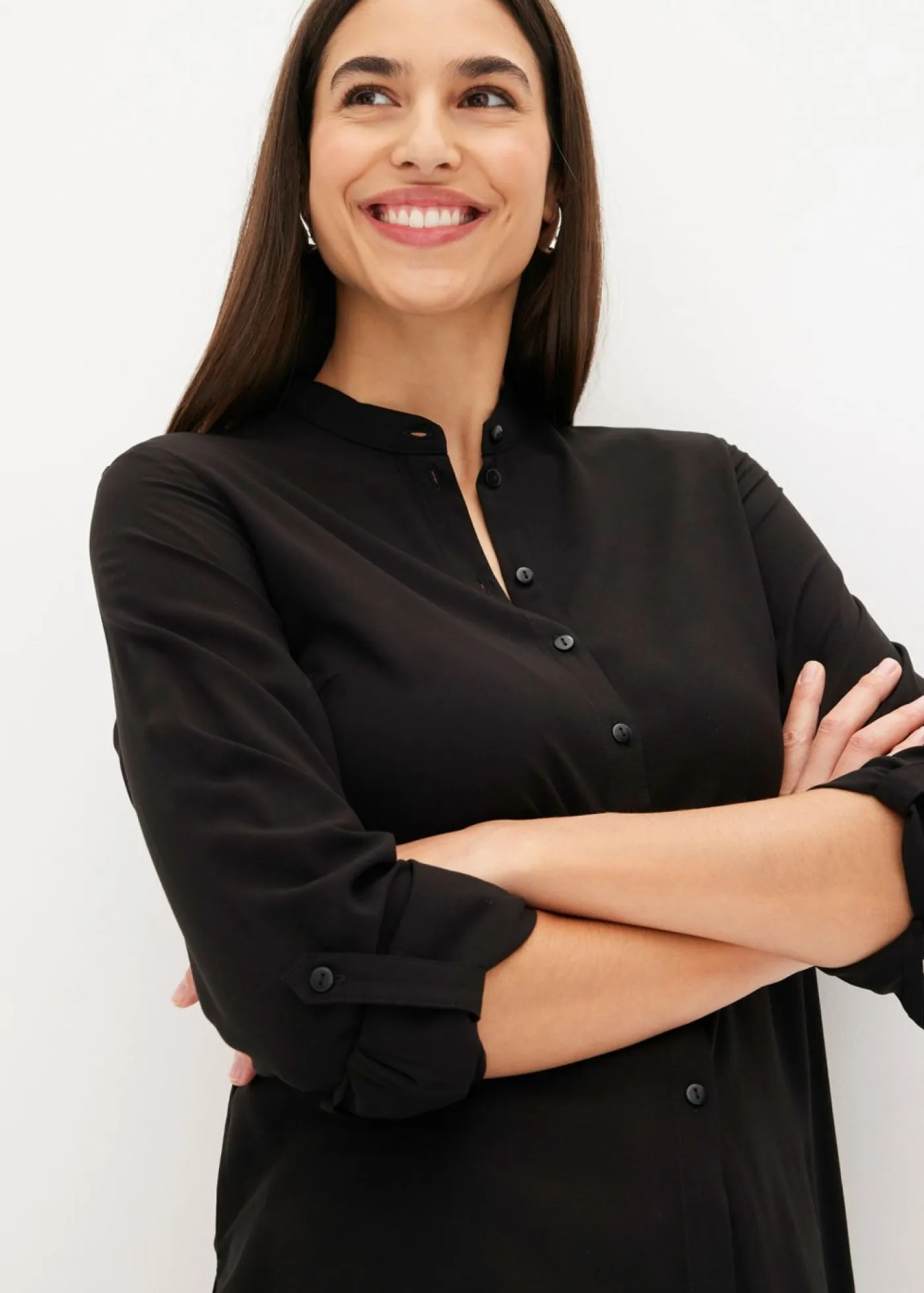 Discount Blusa larga de viscosa Mujer Camisas Y Blusas