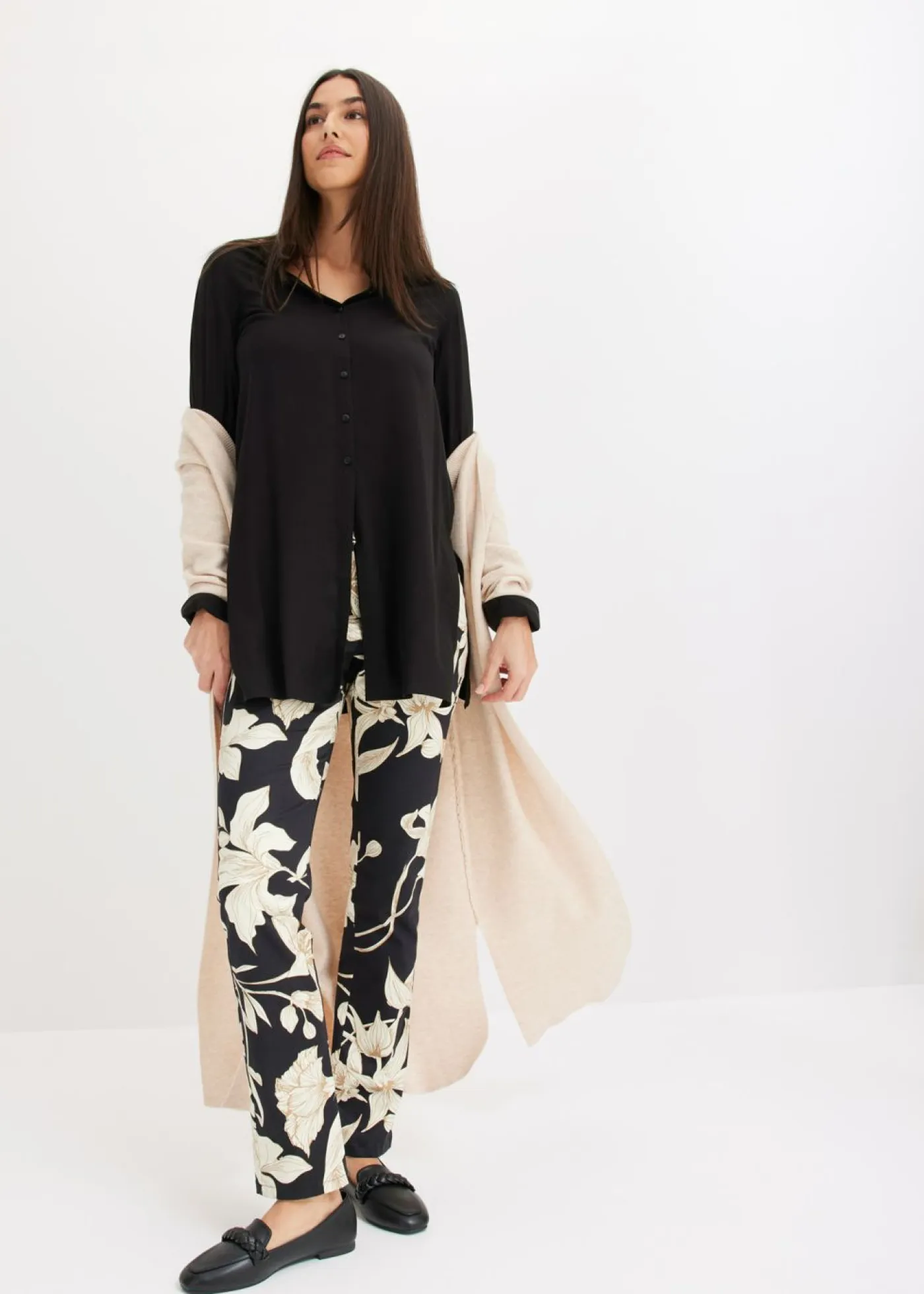 Discount Blusa larga de viscosa Mujer Camisas Y Blusas