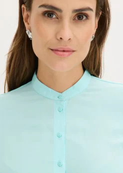 Best Blusa larga de viscosa Mujer Camisas Y Blusas