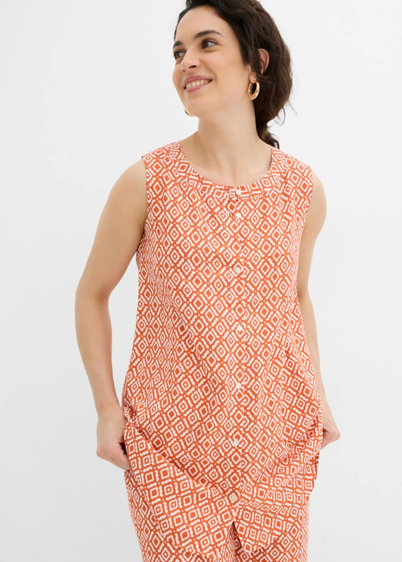 Online Blusa larga de viscosa suave Mujer Conjuntos De Ropa|Camisas Y Blusas