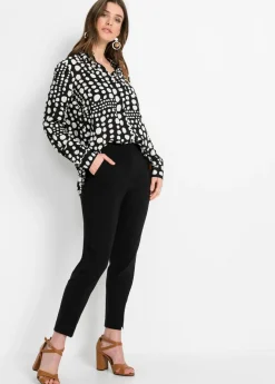 Best Blusa larga estampada de viscosa fluida Mujer Camisas Y Blusas