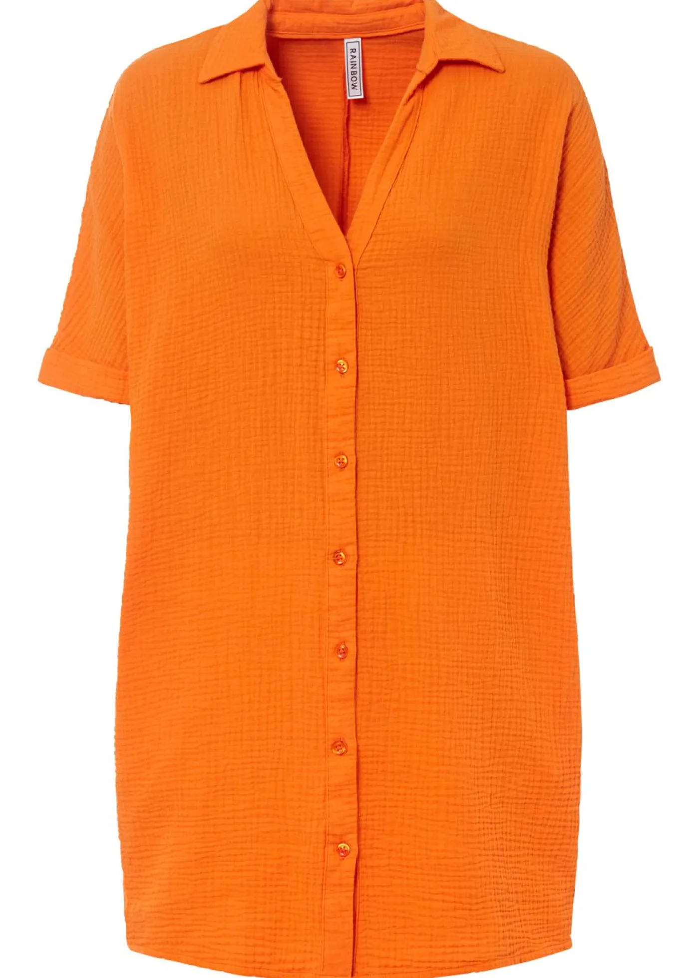 New Blusa larga holgada de muselina suave Mujer Camisas Y Blusas|Novedades