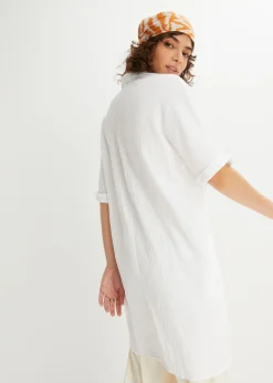 Best Blusa larga holgada de muselina suave Mujer Camisas Y Blusas|Novedades