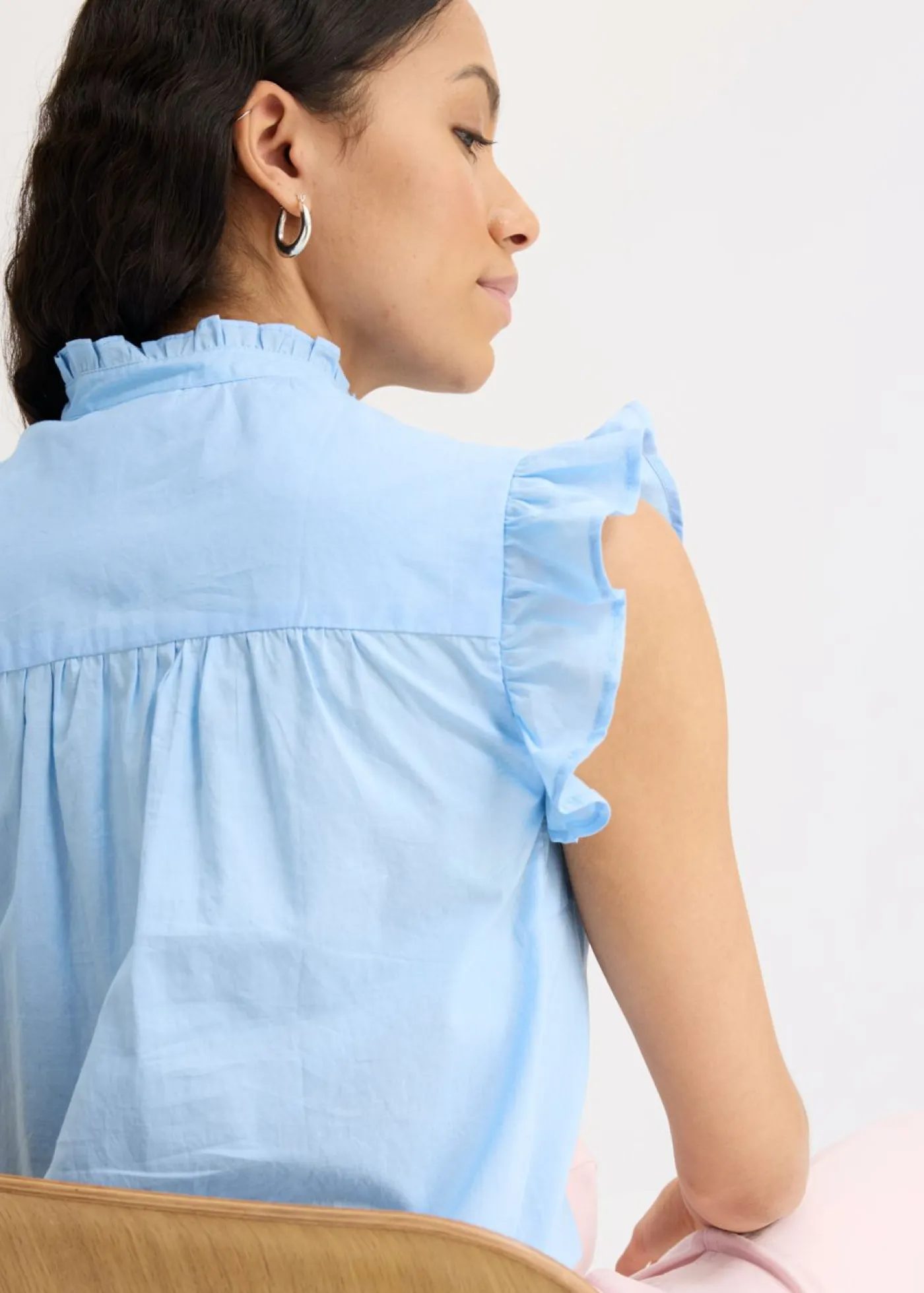 Online Blusa ligera sin mangas Mujer Camisas Y Blusas