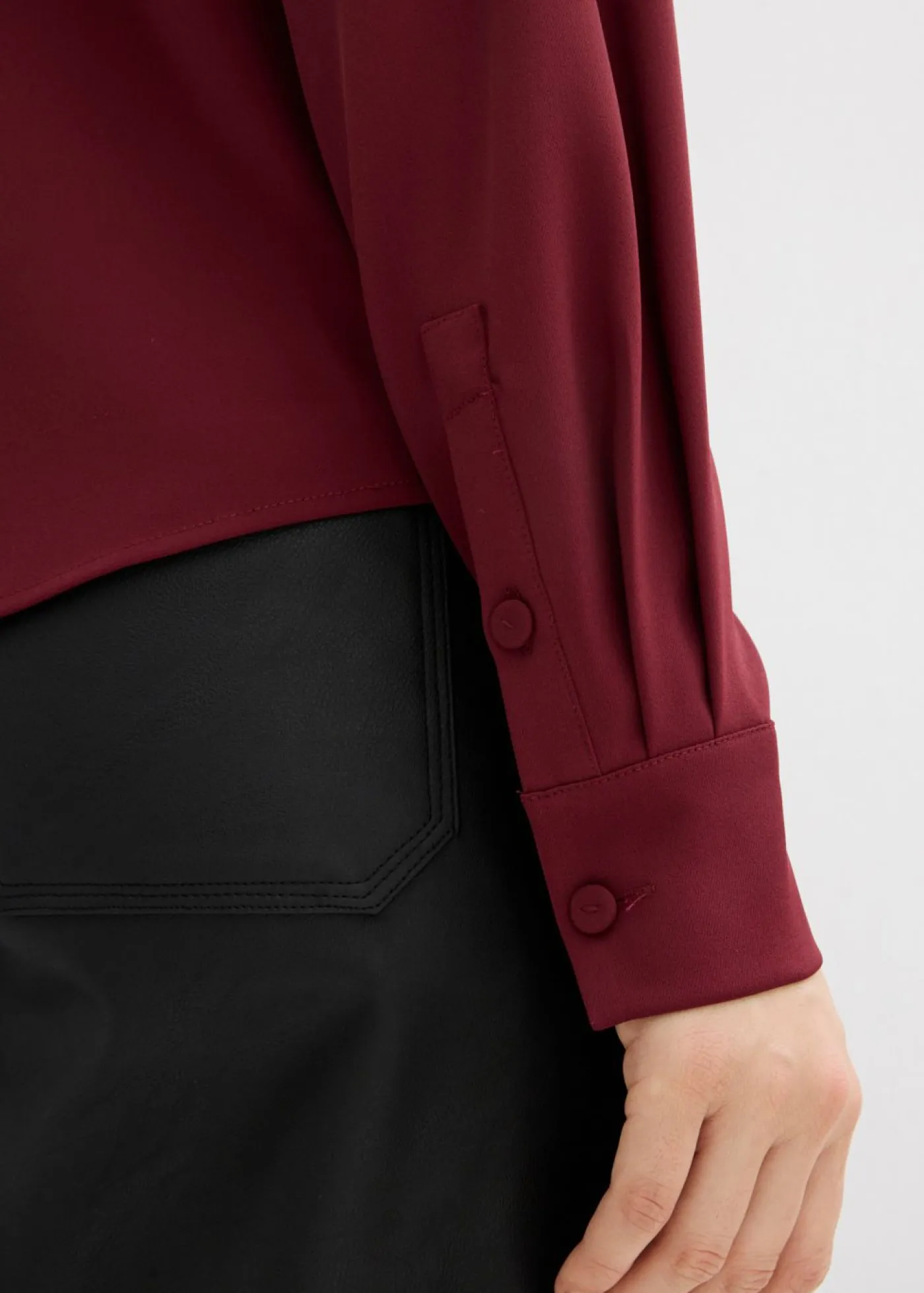 Clearance Blusa ligeramente brillante Mujer Esenciales|Camisas Y Blusas