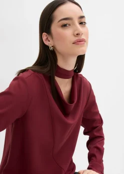 Clearance Blusa ligeramente brillante Mujer Esenciales|Camisas Y Blusas