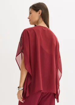 Outlet Blusa oversize con inserción de lentejuelas Mujer Camisas Y Blusas|Ropa Elegante