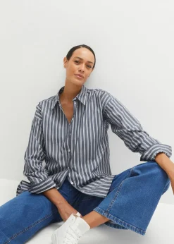 Hot Blusa oversize de algodón puro Mujer Camisas Y Blusas