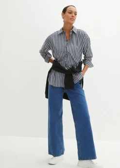 Hot Blusa oversize de algodón puro Mujer Camisas Y Blusas