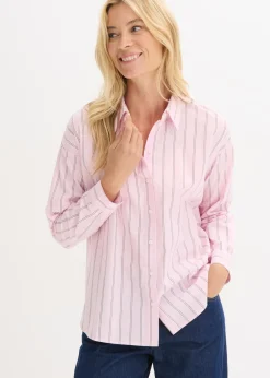 Online Blusa oversize de algodón puro Mujer Camisas Y Blusas