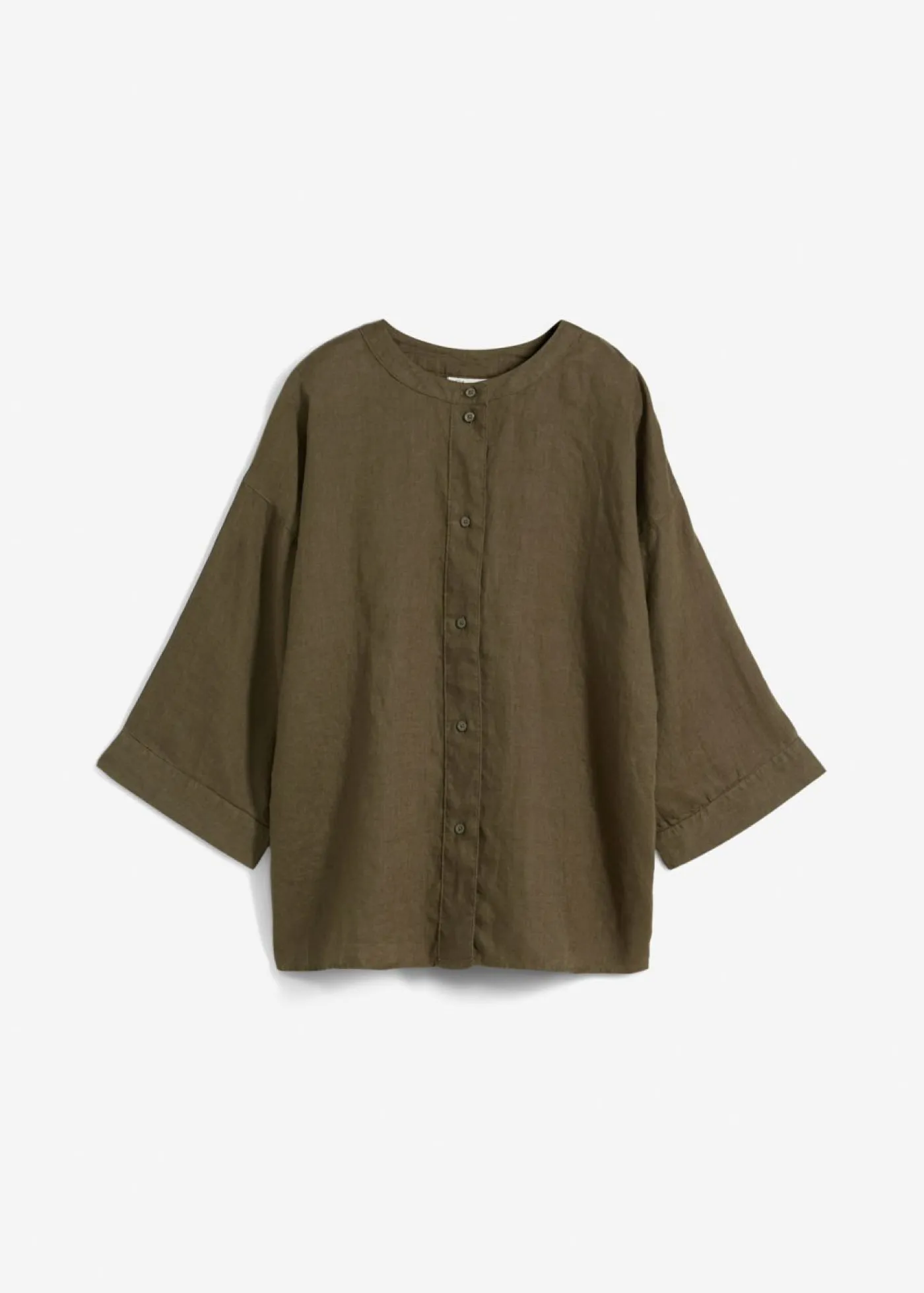 Hot Blusa oversize de lino puro Mujer Premium|Camisas Y Blusas