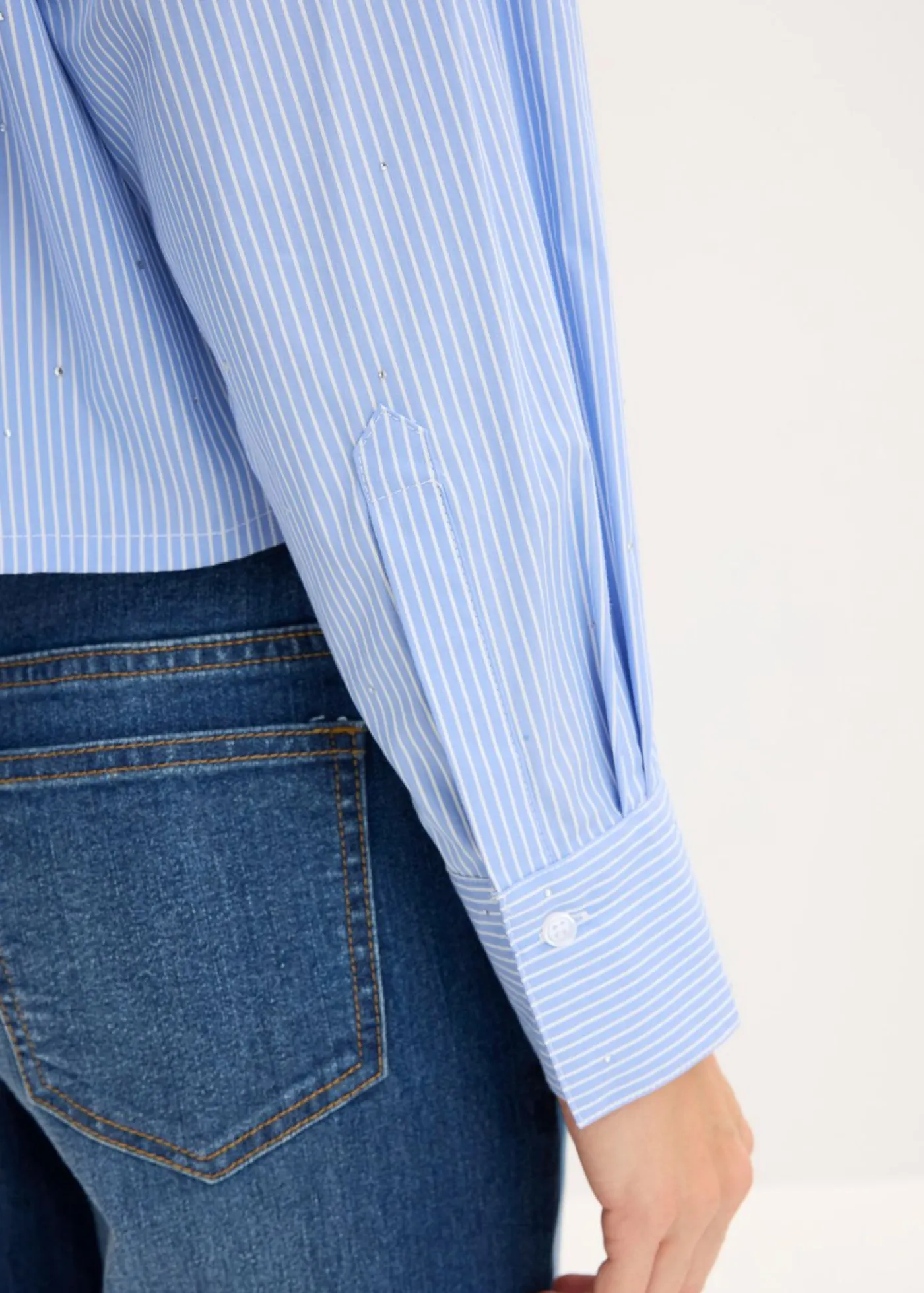 New Blusa oversize de mezcla de algodón Mujer Camisas Y Blusas
