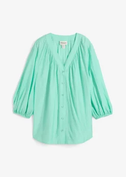 Blusa oversize de mezcla de viscosa suave Mujer Camisas Y Blusas