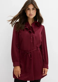 Hot Blusa premamá de satén fluido Mujer Premamá