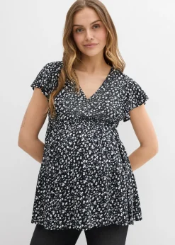 Sale Blusa premamá y de lactancia 2 en 1 de viscosa fluida Mujer Premamá