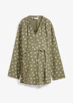 Blusa premamá/de lactancia de muselina de algodón puro Mujer Premamá