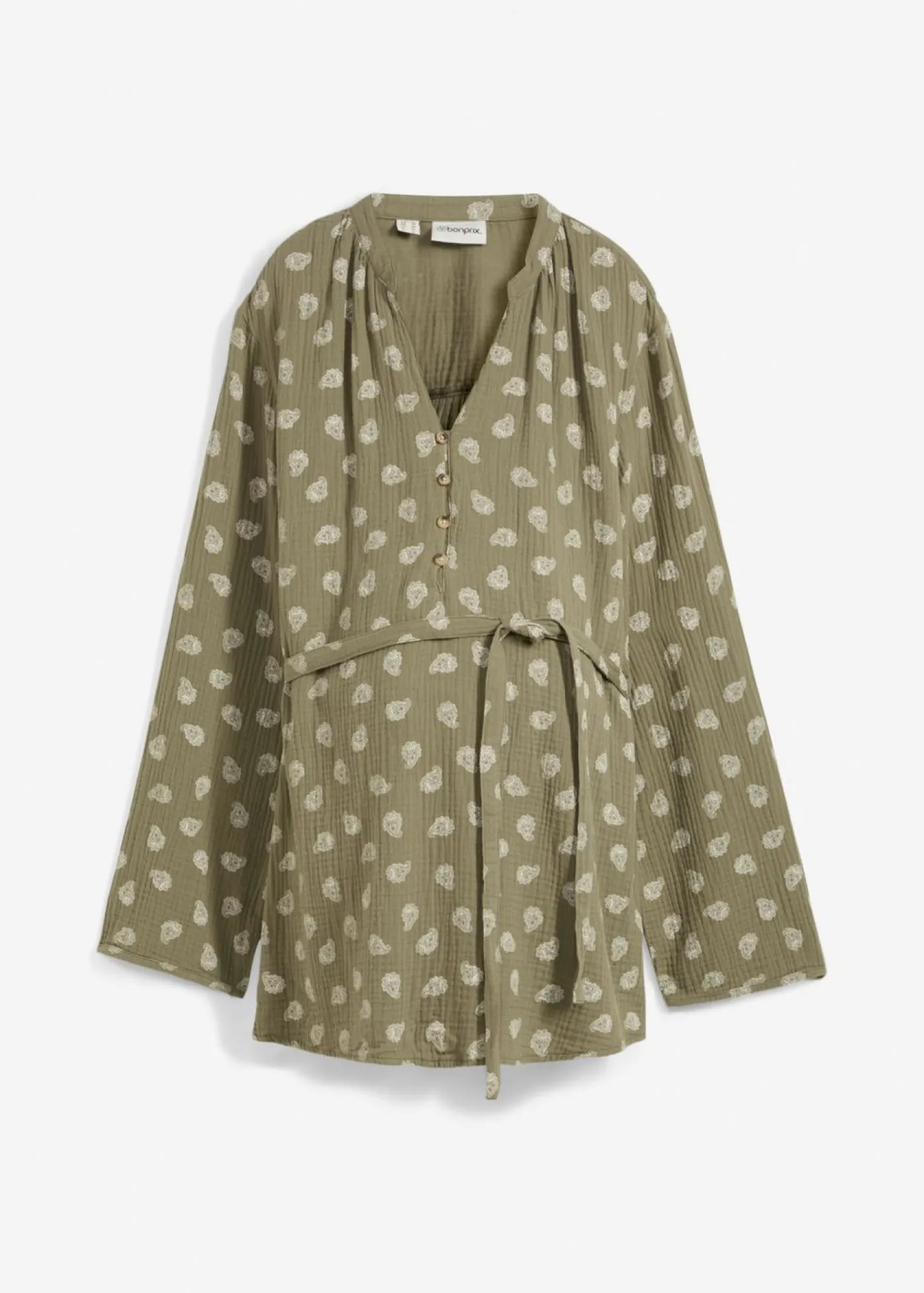 Blusa premamá/de lactancia de muselina de algodón puro Mujer Premamá