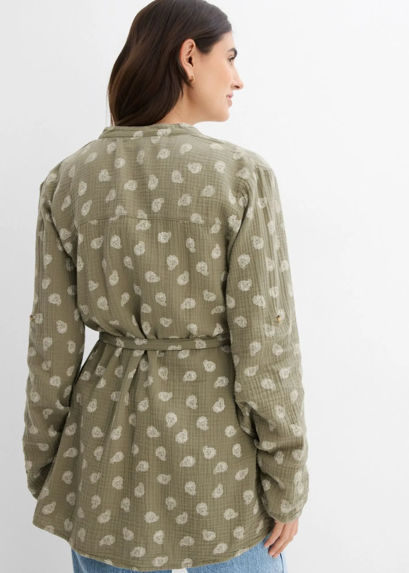 Blusa premamá/de lactancia de muselina de algodón puro Mujer Premamá