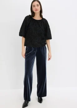 Hot Blusa sin cierre con estampado floral texturizado Mujer Camisas Y Blusas