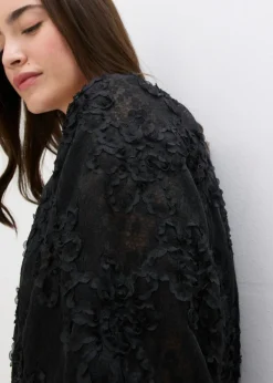 Hot Blusa sin cierre con estampado floral texturizado Mujer Camisas Y Blusas