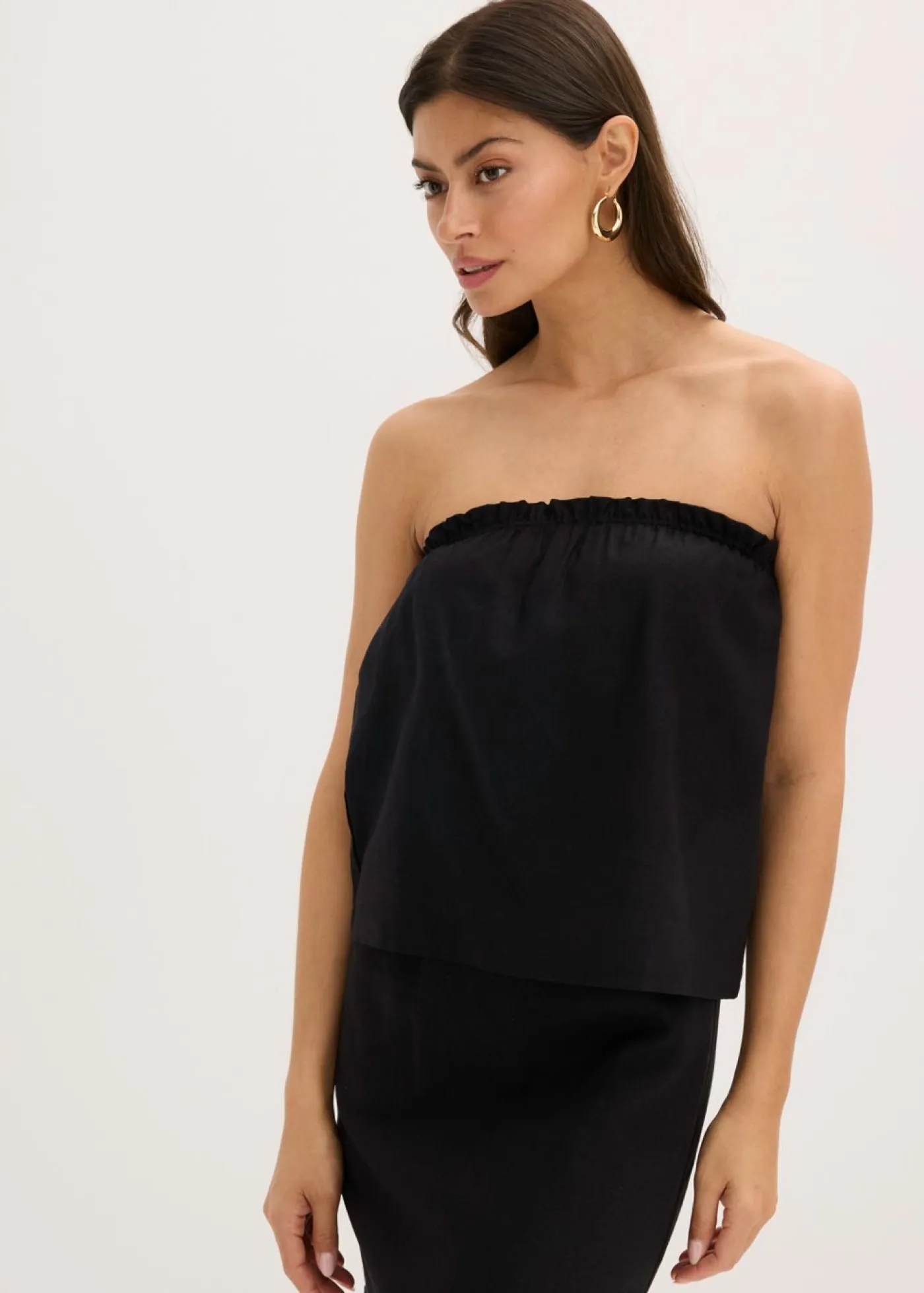 Discount Blusa sin mangas con contenido de lino Mujer Camisas Y Blusas|Camisetas